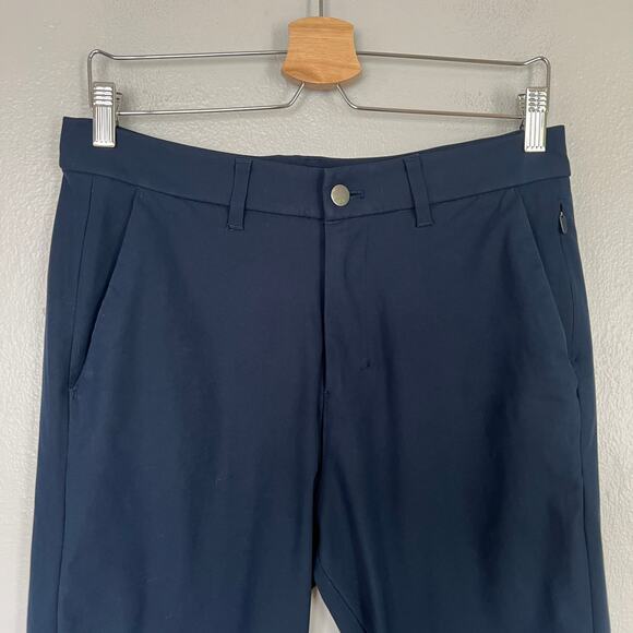 Lululemon Commission Slim Fit Pants Men's Size 30 Warpstreme True Navy Blue ABC - Picture 4 of 11